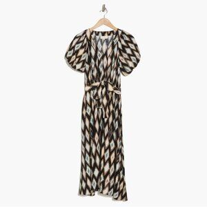 MELLODAY Bubble Sleeve Midi Dress